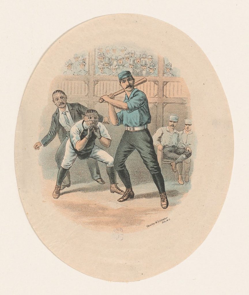 Baseball Scene, Beatty and Votteler, 1880–1900. Image c/o the Met.