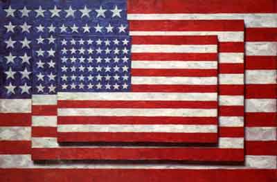 "Three Flags," by Jasper Johns, 1958