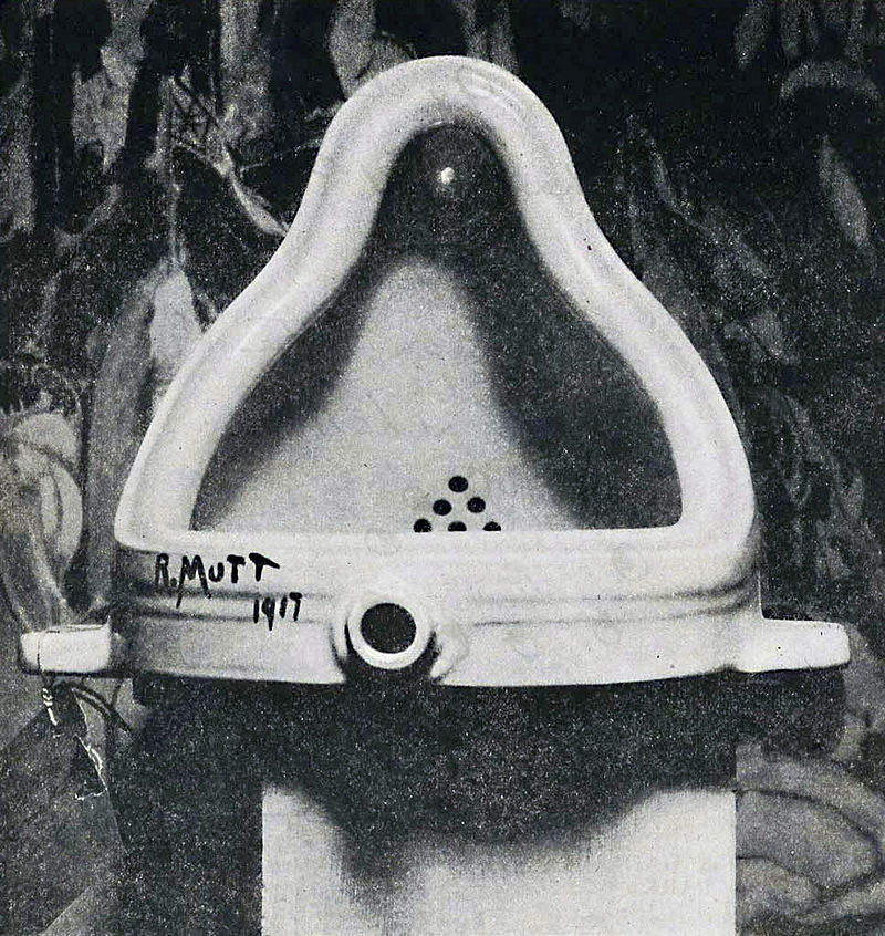 "Fountain" by Marcel Duchamp, 1917.