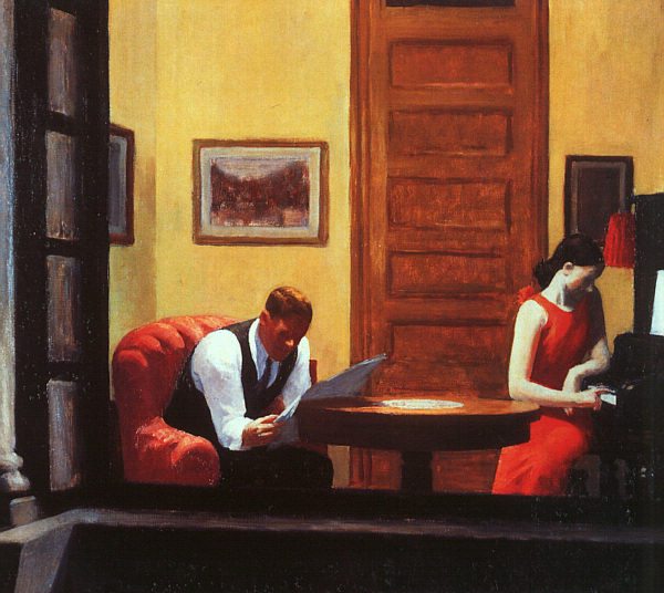 "Room in New York," by Edward Hopper, 1932.