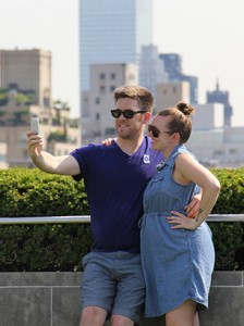 Vice Magazine captured photos of people taking selfies on the roof of the Met in NYC. For more images, click on the picture.