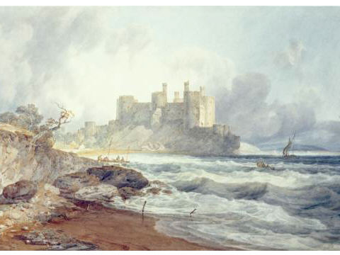From left to right, Turner's Conwy paintings from 1798, 1800 and 1803.