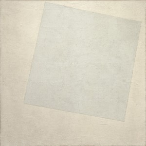 Malevich's "White on White" (c/o MoMA). Do we really have to choose whether modern art or Renaissance art is "better"?