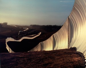 Christo and Jeanne-Claude's "Running Fence," 1976, c/o eyelevel.si.edu