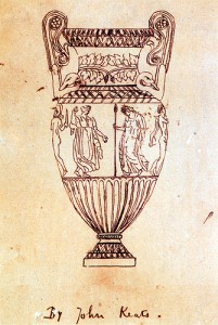 Keats' sketch of a Grecian urn, c/o Wikipedia