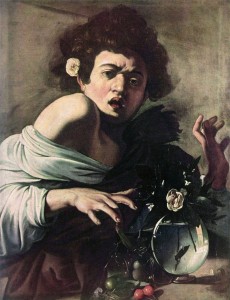 Caravaggio, "Boy Bitten by a Lizard," 1593-94. c/o wikipedia