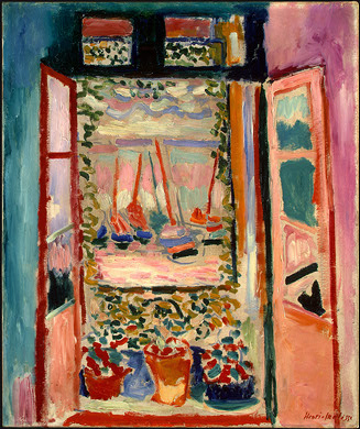 Matisse's "The Open WIndow," painted along the French Riviera. c/o wikimedia.org