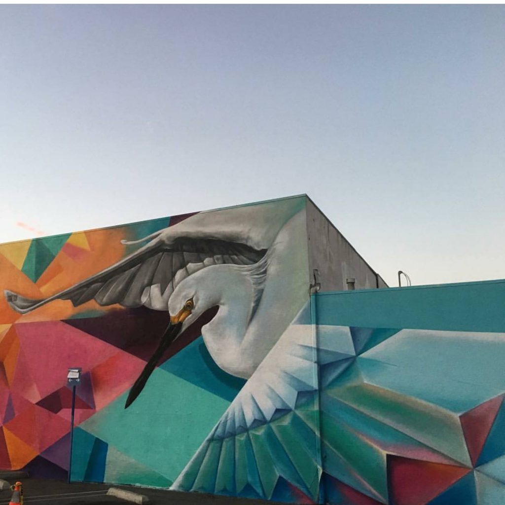 Artist Haste (aka The Wolf Counsel to social media) is featured at Outside Lands this year. This mural, a collaboration with DJ NEFF, hints at what's to come at this year's festival. Image c/o Instagram user @thewolfcounsel.