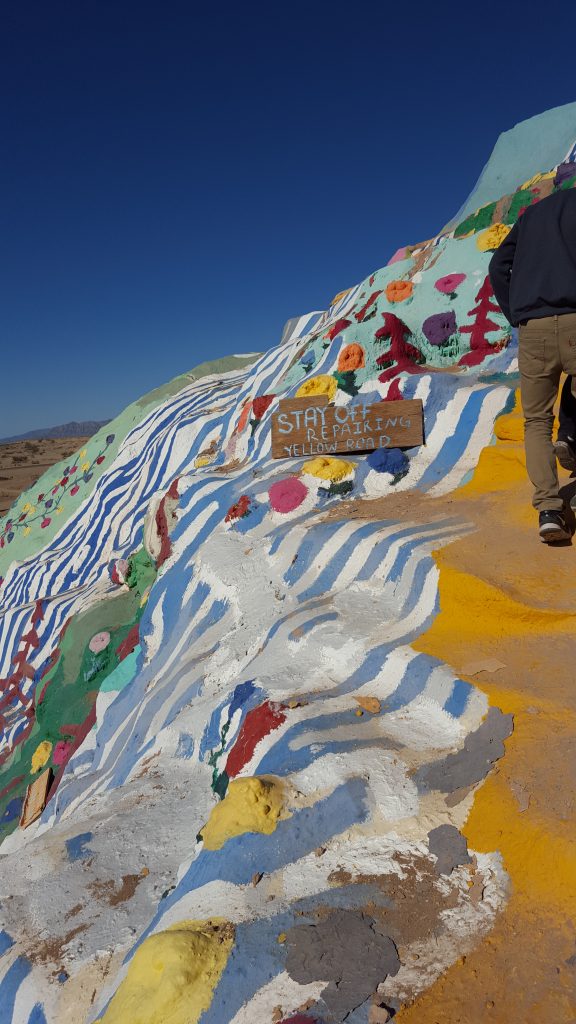 "Stay off--repairing Yellow Brick Road." Proof we're in Oz. Photo c/o Lindsay Call.