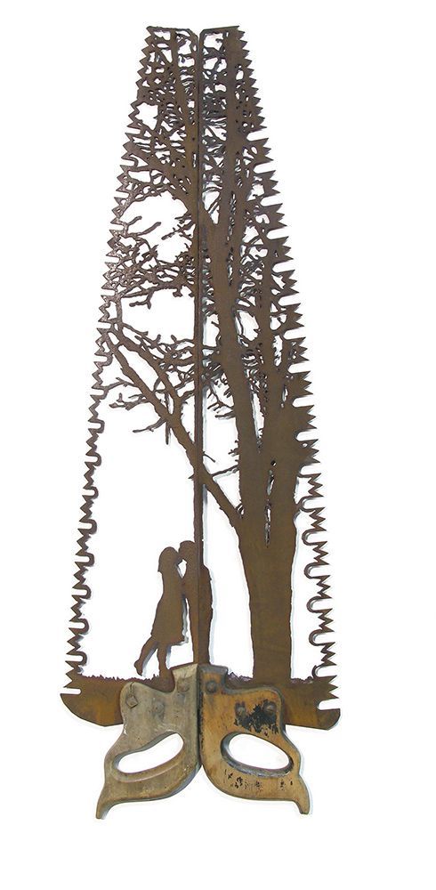 Dan Rawlings' Ya'aburnee is made from a saw. Image c/o Mashable and Dan Rawlings.