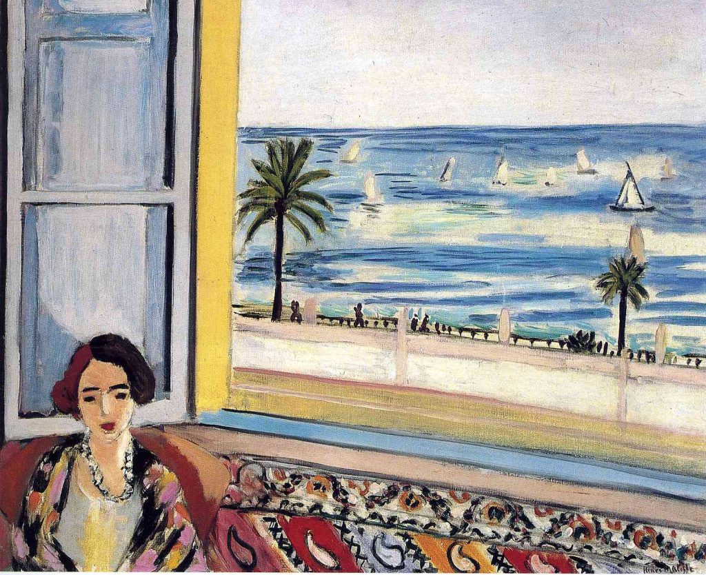 Seated Woman, Back Turned to the Open Window, Matisse, 1922.