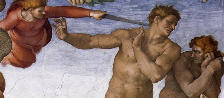 Michelangelo's Expulsion From Paradise
