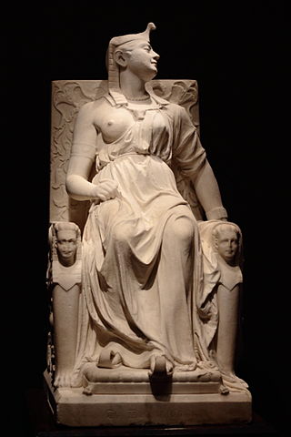 The Death of Cleopatra by Edmonia Lewis, c/o Wikimedia Commons.