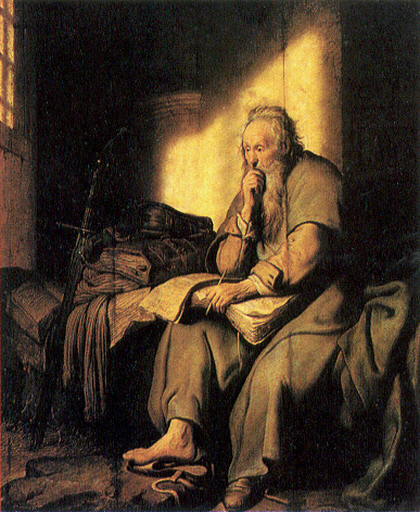 Rembrandt, Paul In Prison.