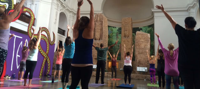 Yoga at the San Diego Museum of Man