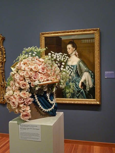 A past floral design and artwork pairing at Bouquets to Art. Image c/o Fine Art Museums of San Francisco via Pinterest.