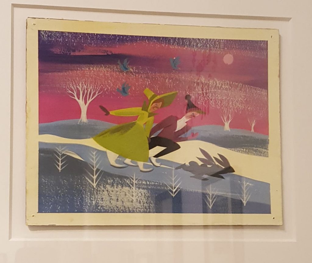 Mary Blair, Once Upon a Wintertime (concept art for Disney's Melody Time), c. 1948.