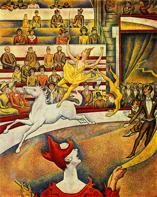 The Circus, Georges Seurat, c. 1891. Image c/o Art Docent Program.
